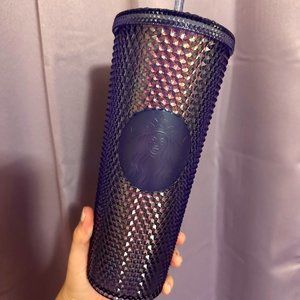 Disney World 50th Anniversary Blue EARidescent Starbucks Cup